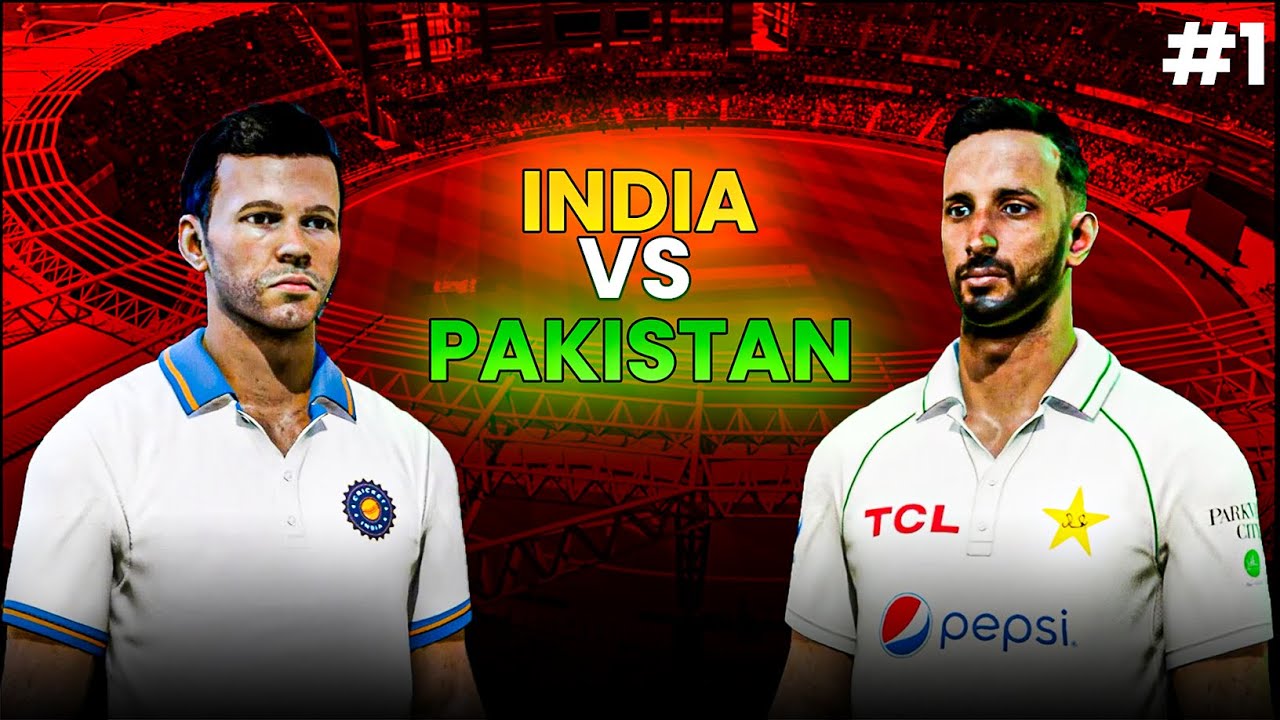 INDIA 🇮🇳 vs PAKISTAN 🇵🇰 TEST MATCH – PART 1 | RAW GAMEPLAY | Cricket 24 | No Commentary