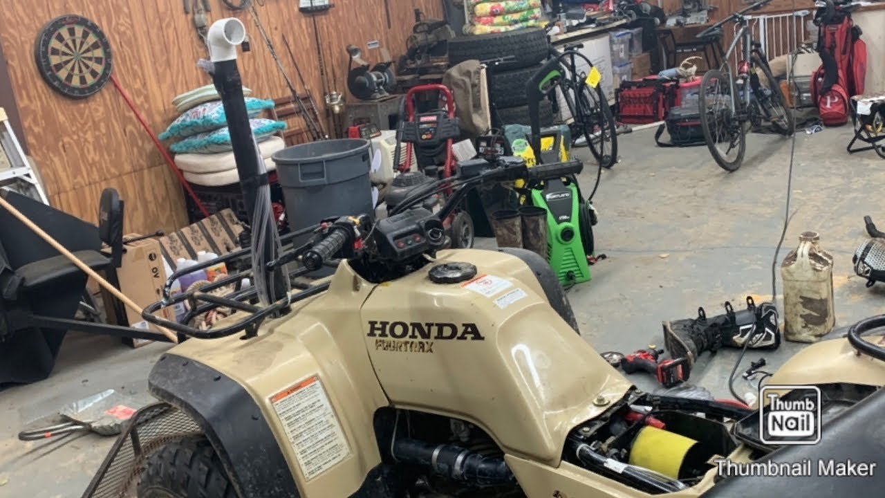 Honda 300 snorkel and vent lines