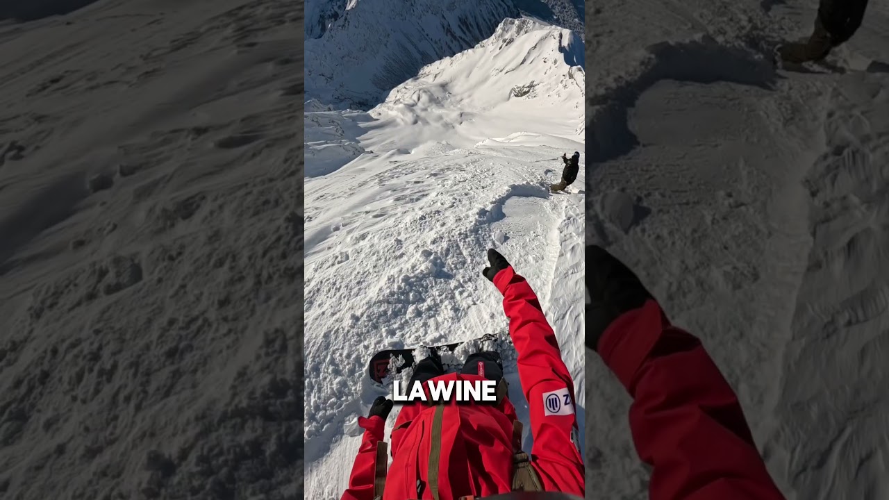 scary situation on a powder day 😳😳 