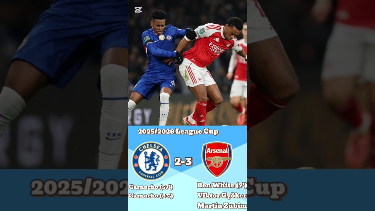 Chelsea 2–3 Arsenal Highlights & Goals Today 