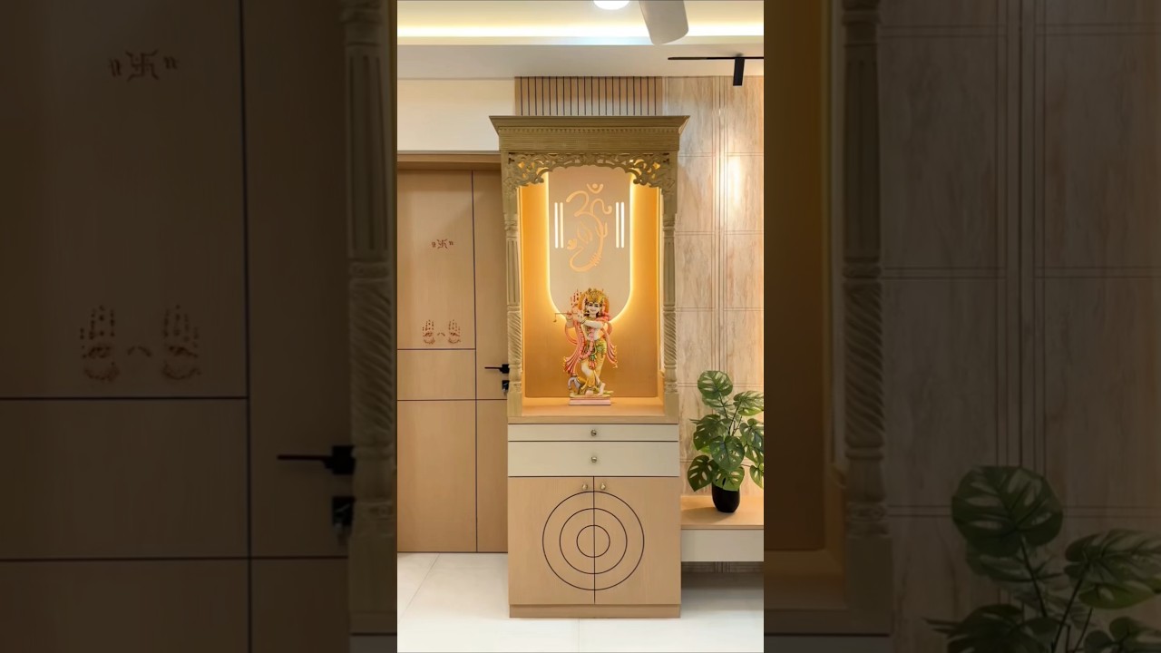 ✨️✨️latest pooja mandir designs for home | pooja Room Designs & idea's  #shortsfeed #temple