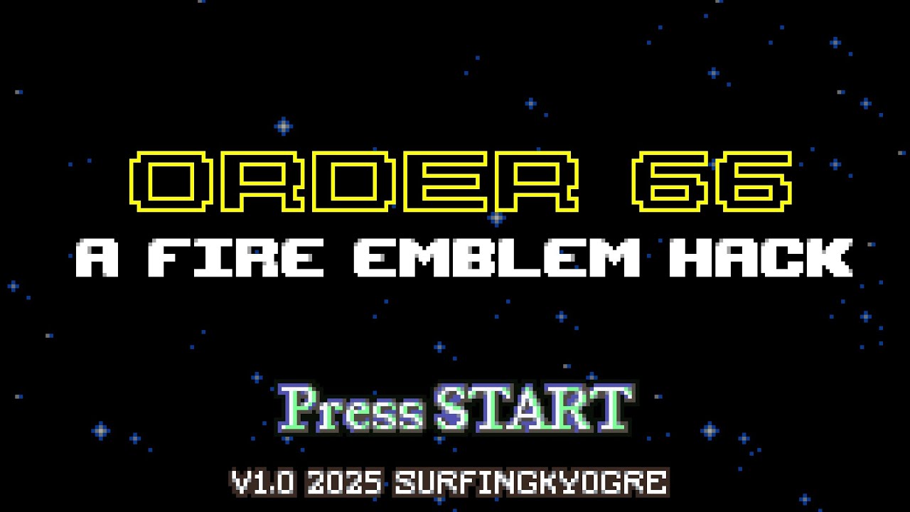 I made a Fire Emblem Hack set in the STAR WARS Galaxy