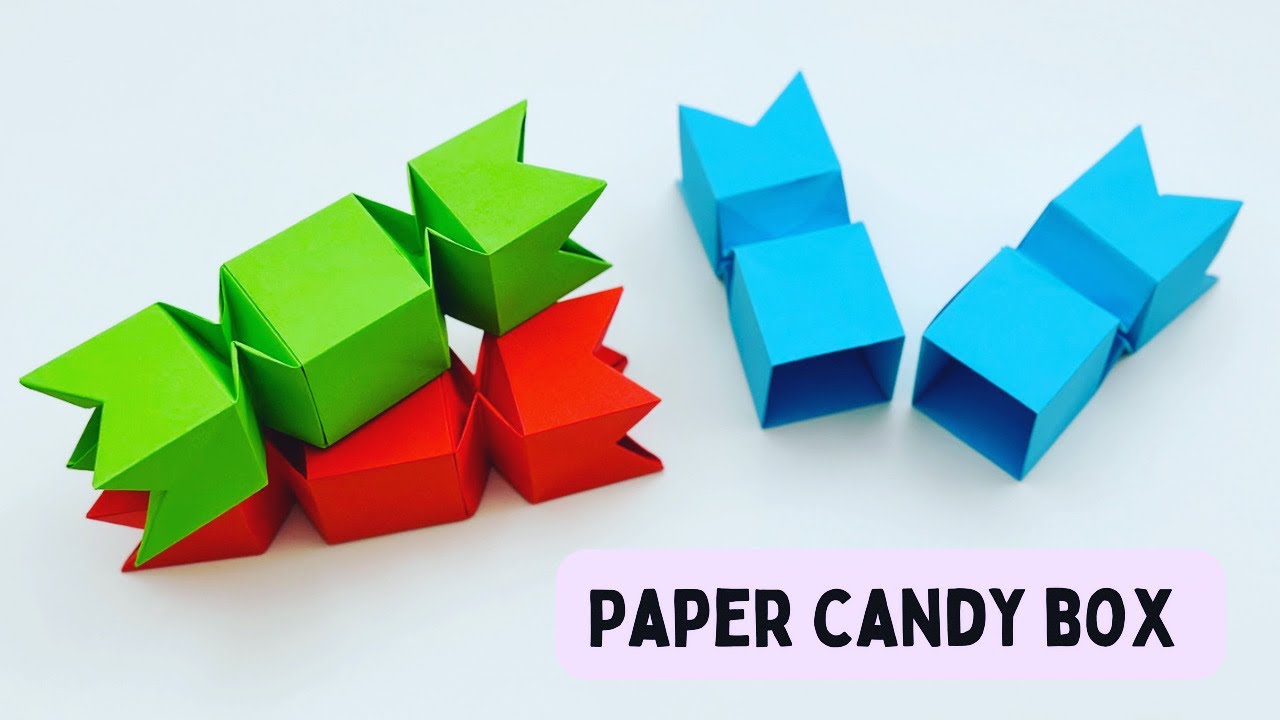 DIY MINI PAPER CANDY STORAGE BOX / Paper Craft / Easy Origami  Candy Box DIY / Paper Crafts Easy