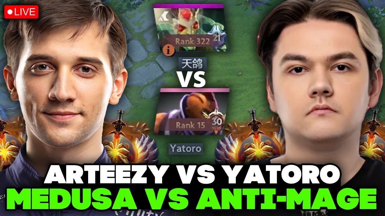 ARTEEZY on MEDUSA vs TEAM SPIRIT YATORO on ANTI-MAGE!
