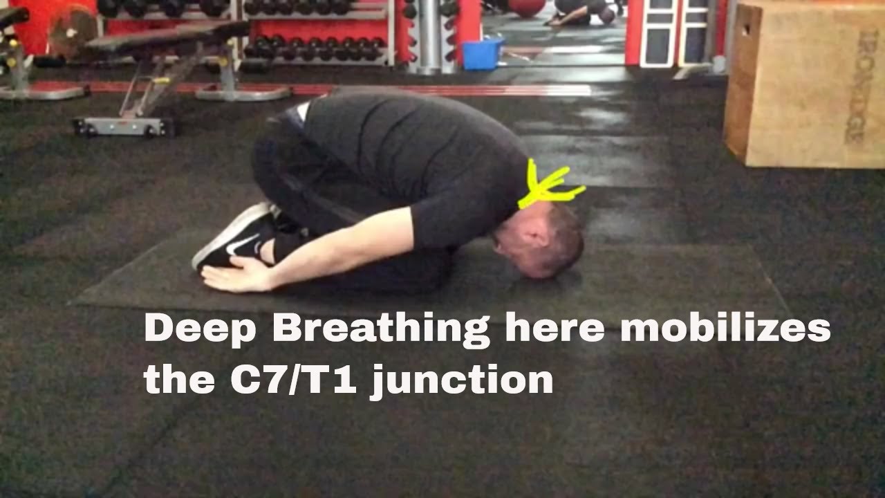 2 упражнения для облегчения боли в шее на уровне сочленения C7 и T1