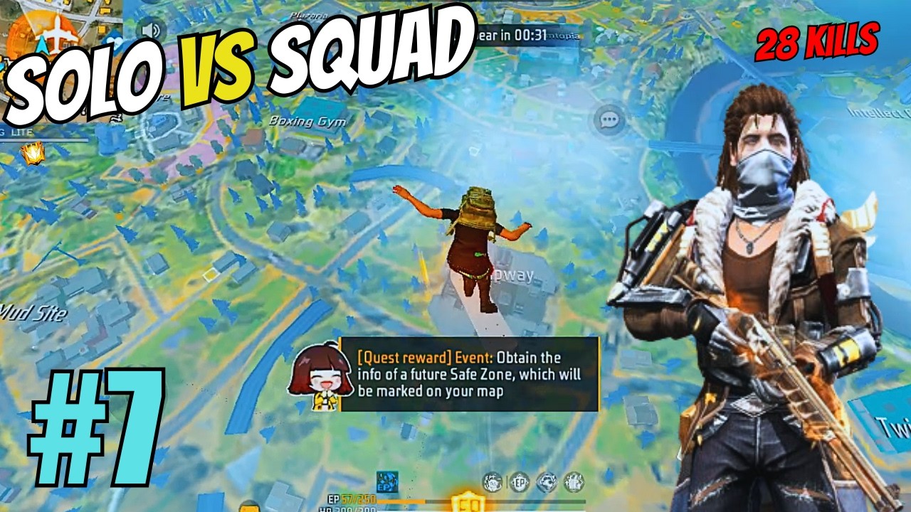 #7 Manishbhai Solo Vs Squad Super Gameplay - 28 Kill - Free Fire Highlights