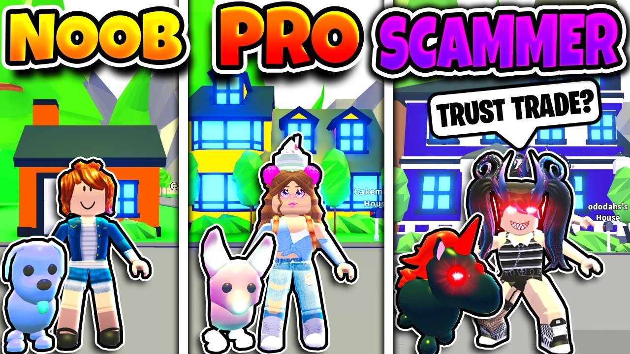 Roblox NOOB vs PRO vs SCAMMER in ADOPT ME!