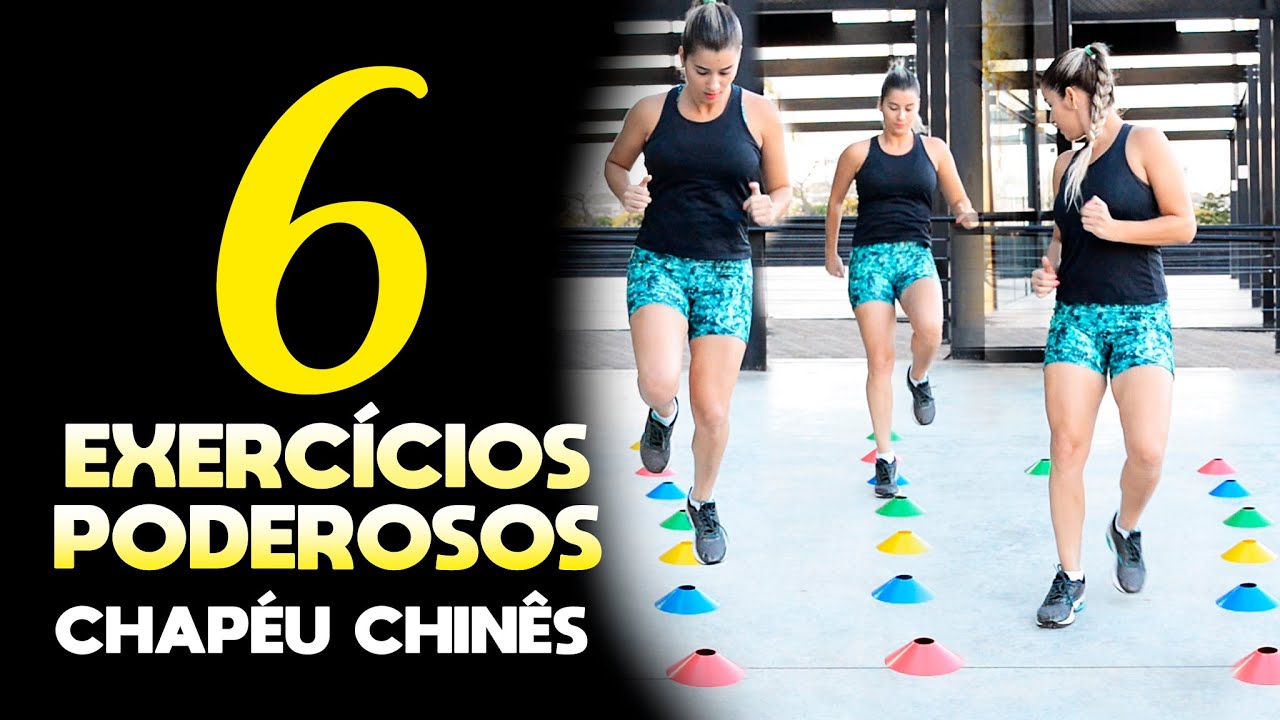 6 EXERCÍCIOS PARA TREINO FUNCIONAL COM CHAPÉU CHINÊS | Treino de Agilidade com Chapéu