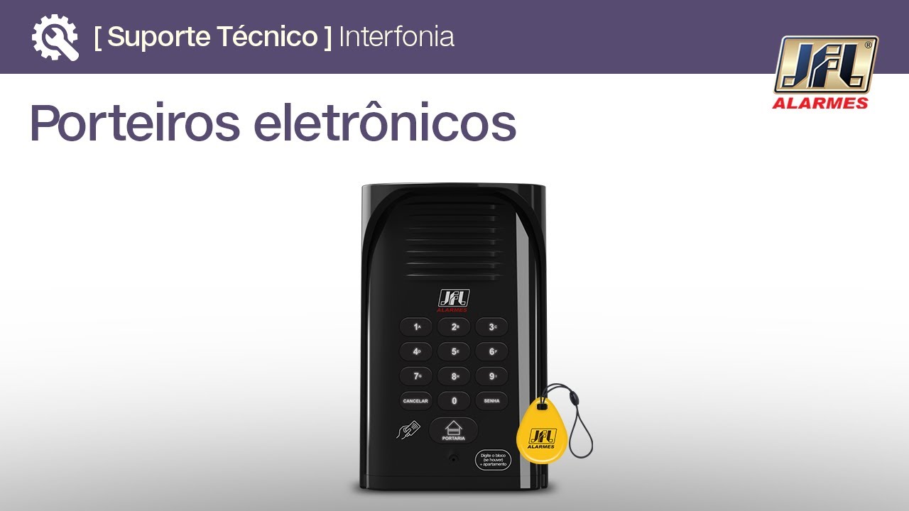 Como cadastrar o chaveiros de acesso (TAGs) no porteiro eletrônico PEC-13 T ID