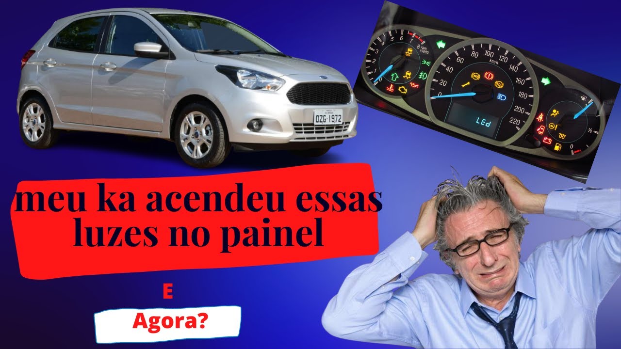 FORD KA 1.0 2015 EM DIANTE COM A DIREÇÃO DURA E ACENDENDO TODAS AS LUZES DO PAINEL.