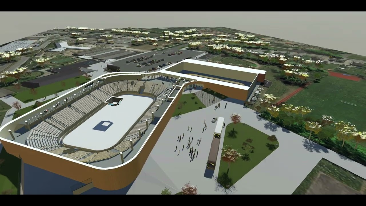 Vojens Ishockey Arena 3D Visualisering Final Cut