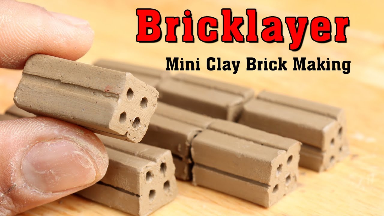 BRICKLAYING: How to make mini Bricks for buildings