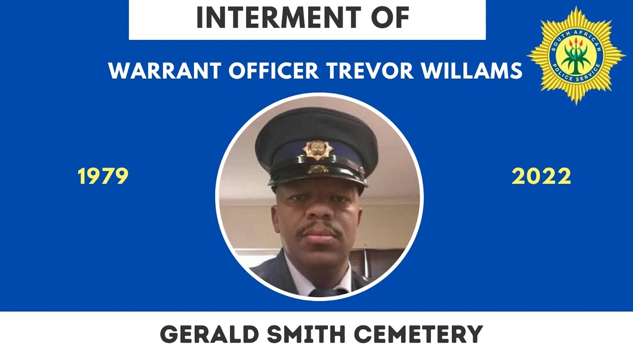 Interment of the late Warrant Officer Trevor Williams at the Gerald Smith Cemetery, Uitenhage