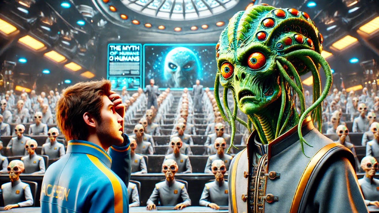 Alien Professor Claims that Humans Don't Exist... Until one Walks into the Audience / HFY