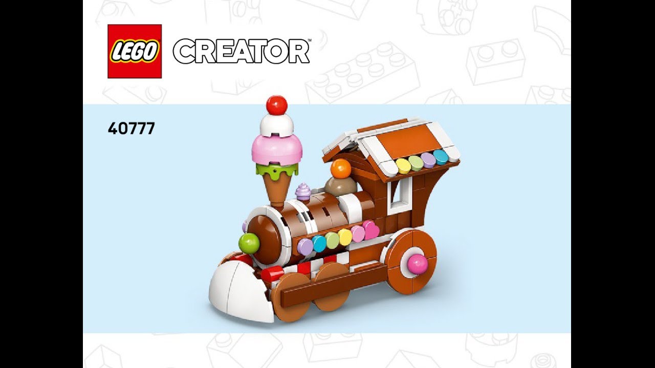 LEGO 40777 Instructions | Creator | Celebration Series: Gingerbread Train Ornament | Promotional