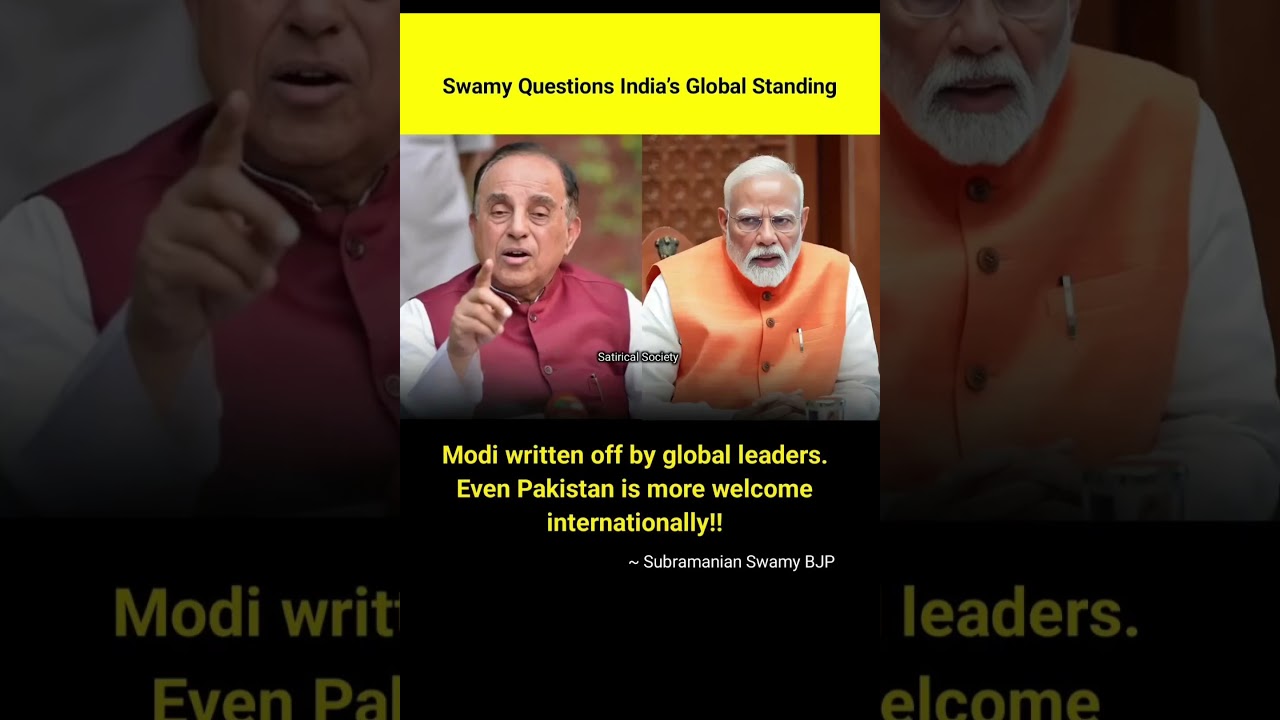 Swamy vs Modi 😳 | India&rsquo;s Global Image Debate Goes Viral 🇮🇳🔥