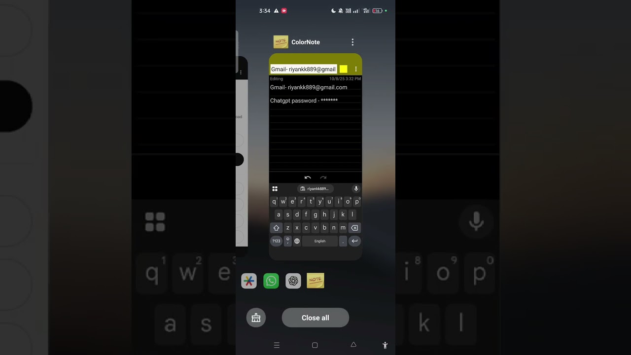 ChatGPT Shared account login procedure.