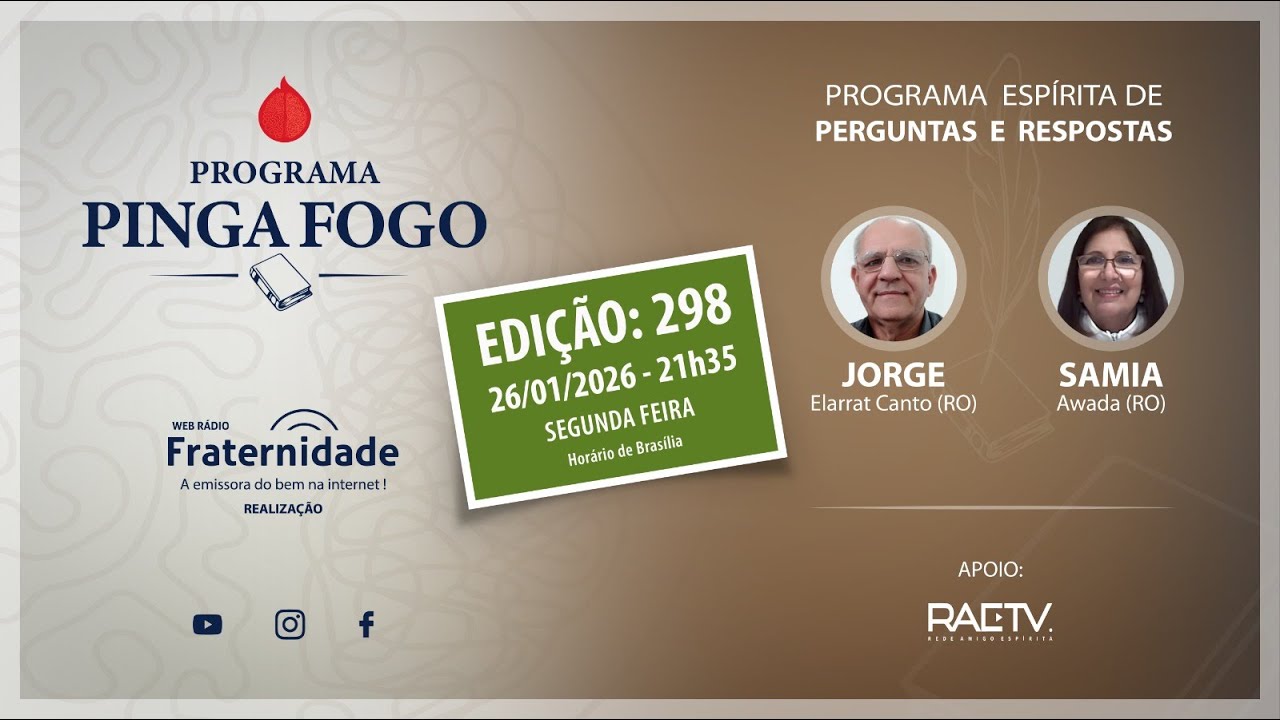PINGA-FOGO Nº #298 | JORGE ELARRAT E SAMIA AWADA - 26/01/2026 - 21h35