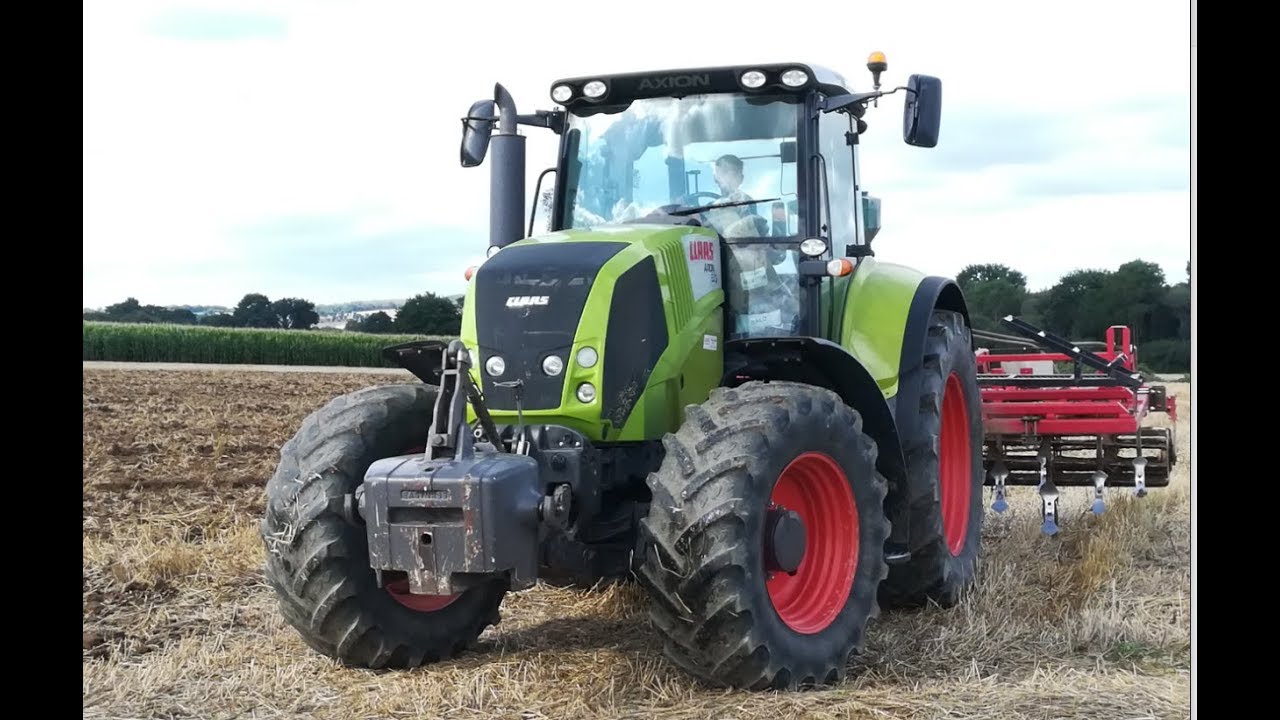 Semis de couvert - Claas axion 810
