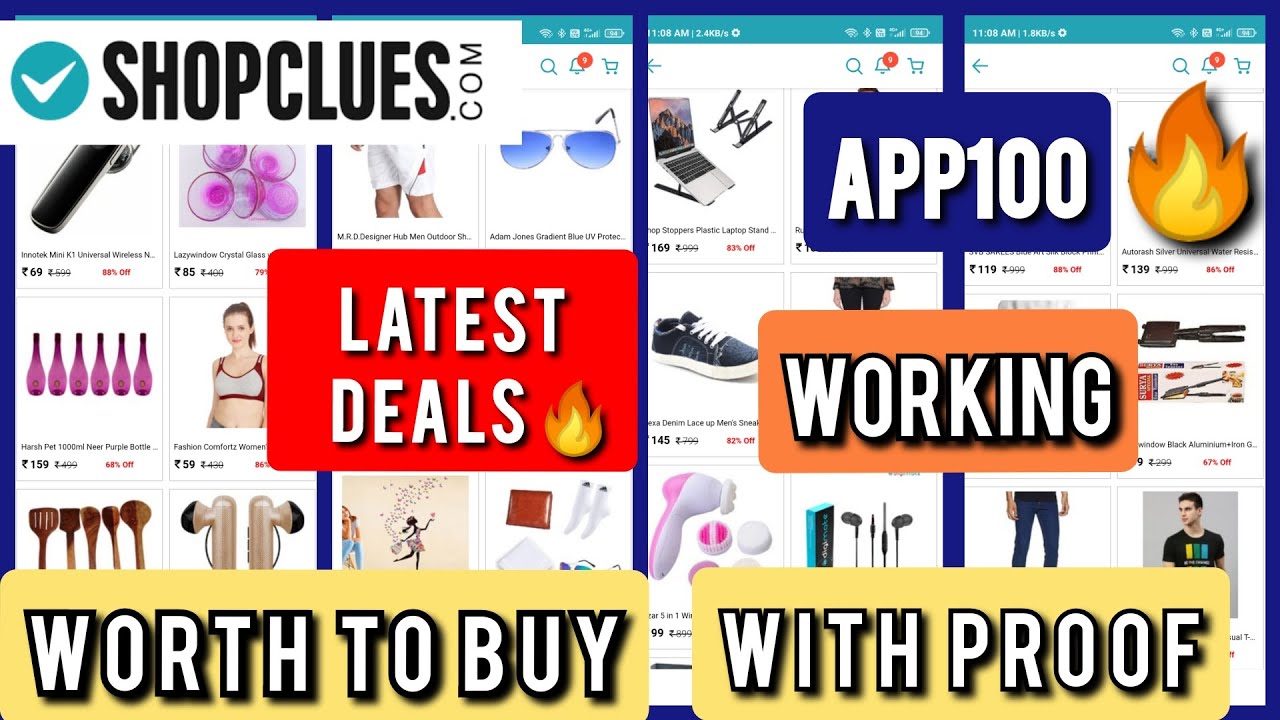 SHOPCLUES LATEST DEALS 🔥 | WORTH TO BUY | APP100 WITH PROOF 🔥