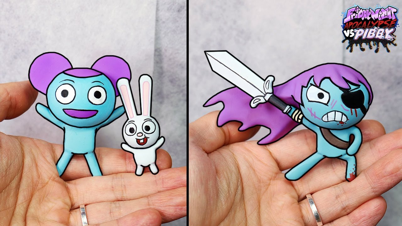 [FNF] Making Pibby & Bun Bun Sculptures Timelapse [Pibby x FNF] -Friday Night Funkin' Mod