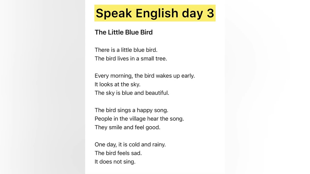 Daily English day 3