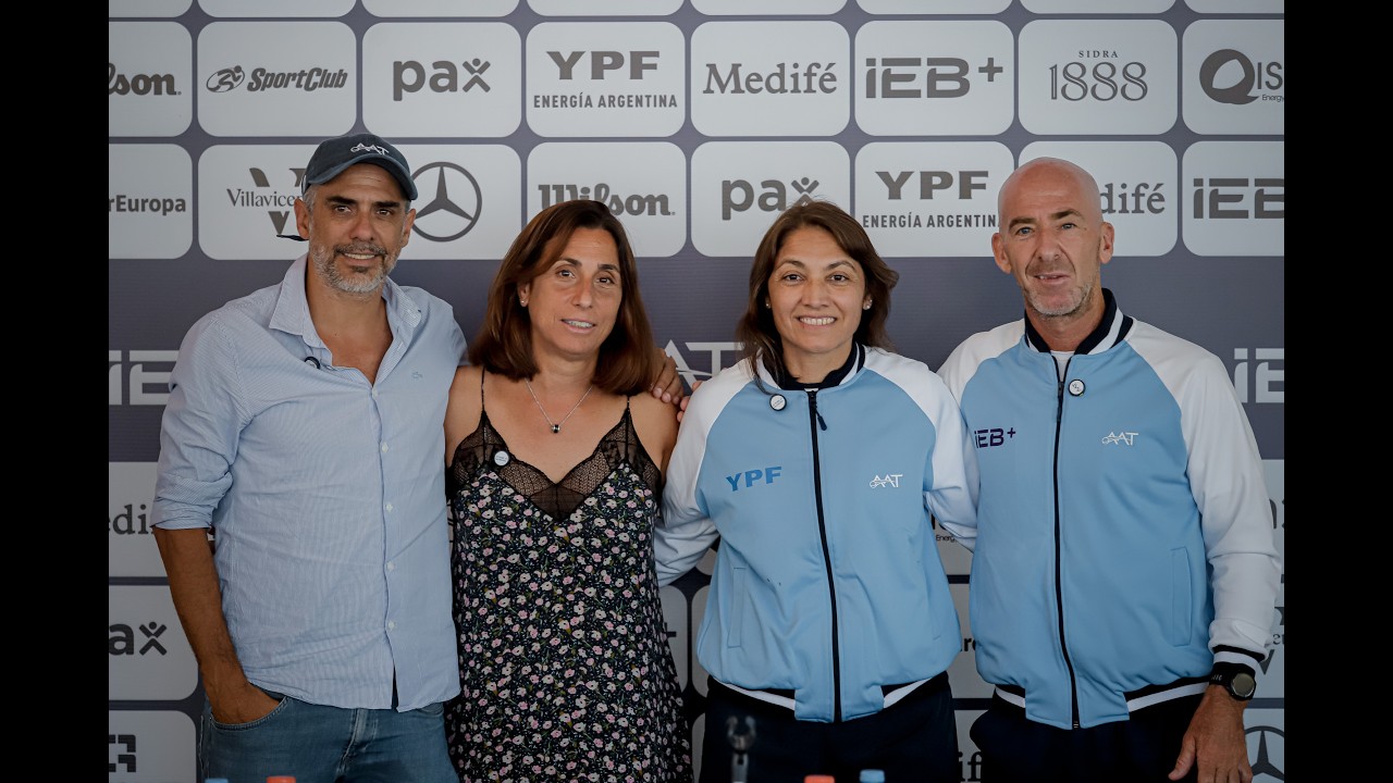 Presentación de Paola Suárez como capitana de la Selección Argentina en Billie Jean King Cup