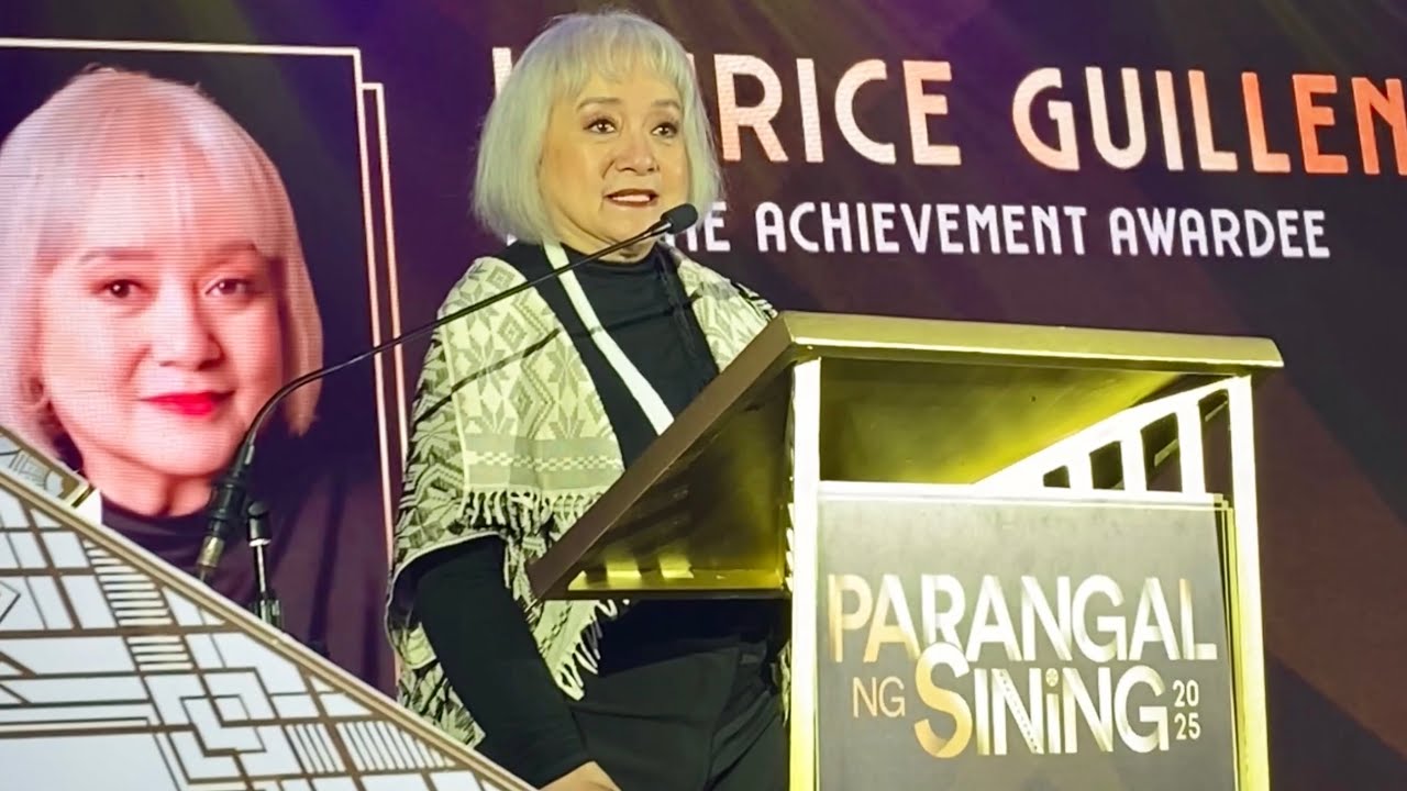 Ms. LAURICE Guillen Full Speech | Lifetime Achievement Award | FDCP Parangal ng Sining 2025