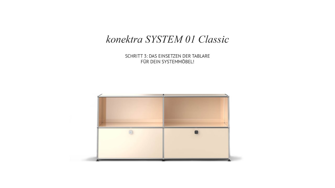 SYSTEM 01 Classic - Das Einsetzen der Tablare