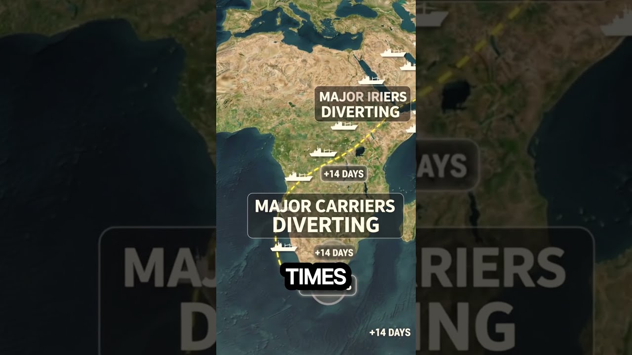 The Red Sea Route Every Ship Is Now Avoiding 🚢