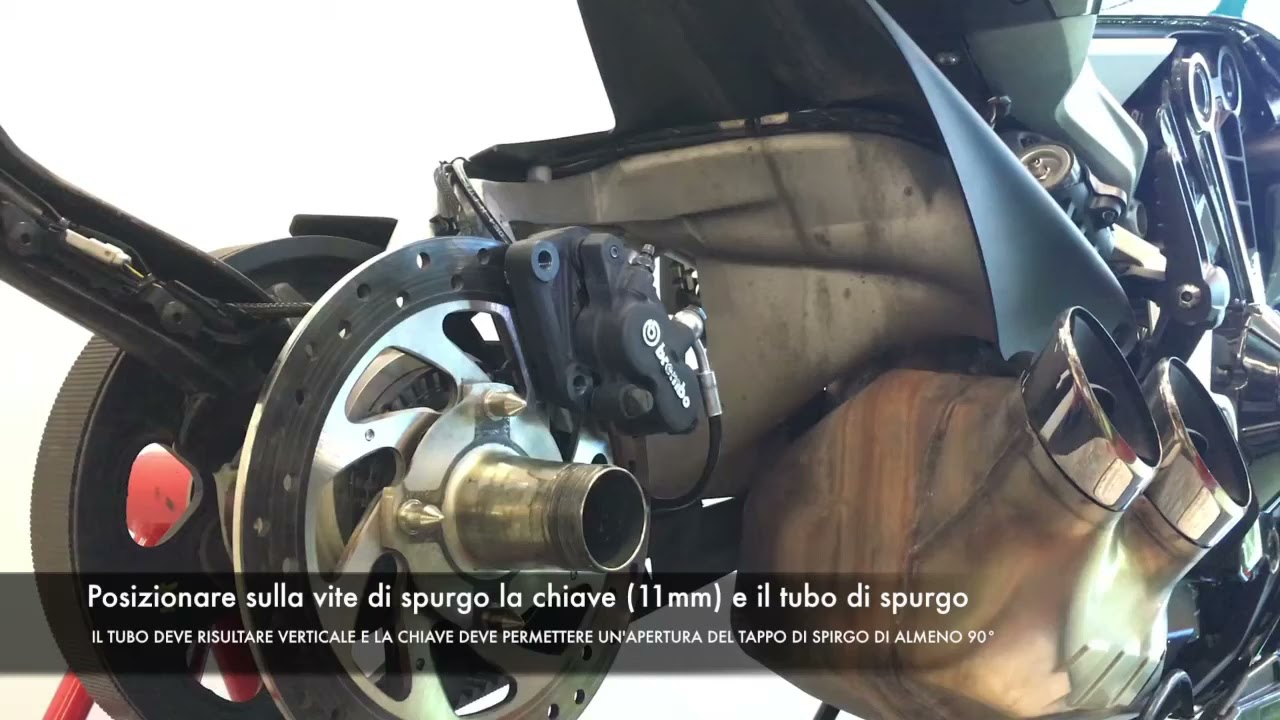 SRV TTB 17 001 Rear Brake System Filling and Bleeding 2016-2020 Ducati XDiavel