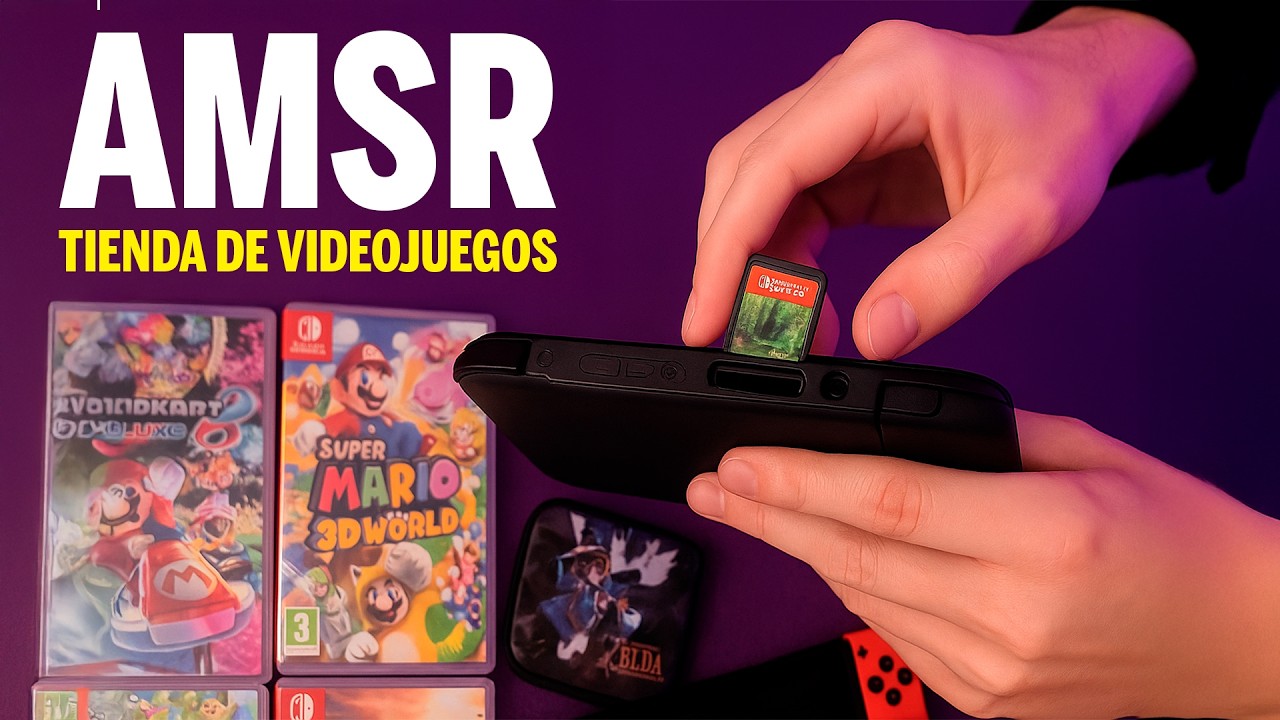 🎮 ASMR en ESPAÑOL ROLEPLAY Tienda de VIDEOJUEGOS ✨ Sonidos Relajantes para Dormir 😴 ASMR VIDEOJUEGOS