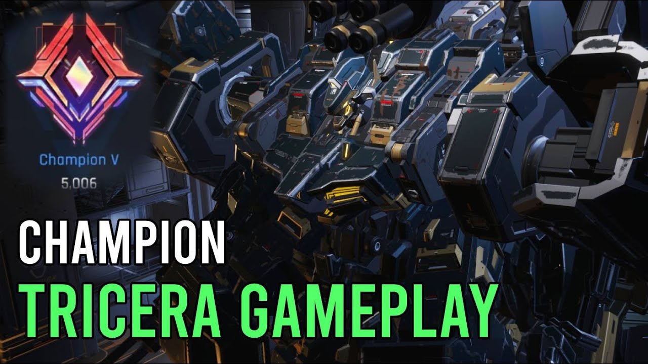 Tricera Champion Rank Gameplay - Mecha Break