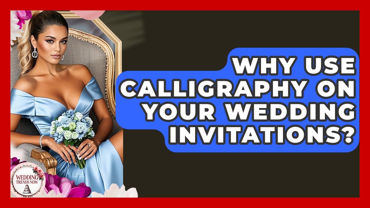 Why Use Calligraphy On Your Wedding Invitations? - Wedding Trends Now