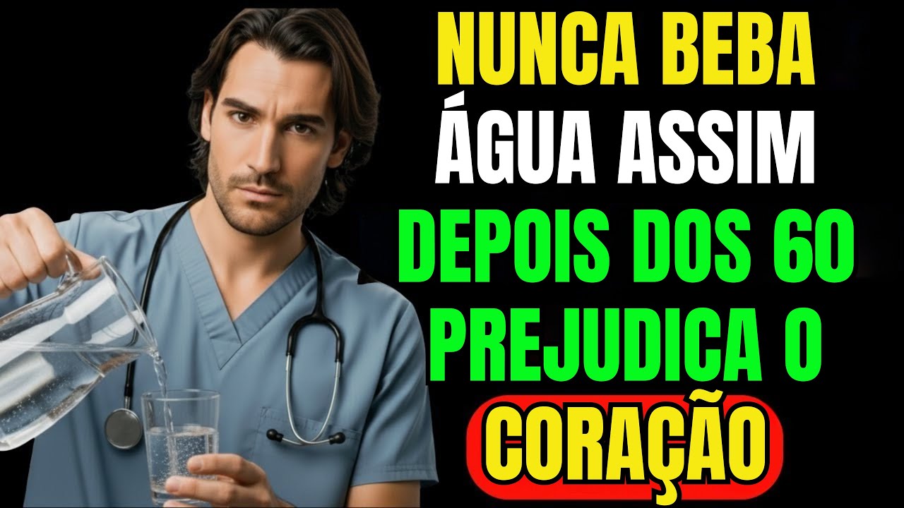 ALERTA URGENTE: Se você tem mais de 60 anos, PARE de beber água dessa forma!
