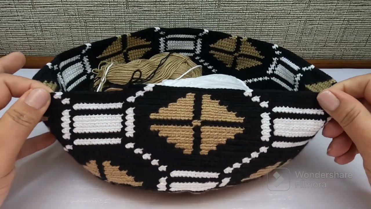 como subir el cuerpo de mochila el dorado paso a paso parte 2 #crochet #mochilawayuu #artesanal