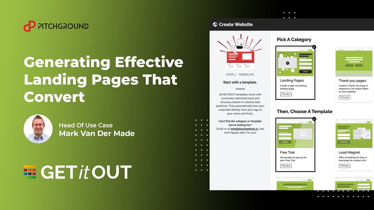 [USECASE] GETitOUT: Generating Effective Landing Pages That Convert