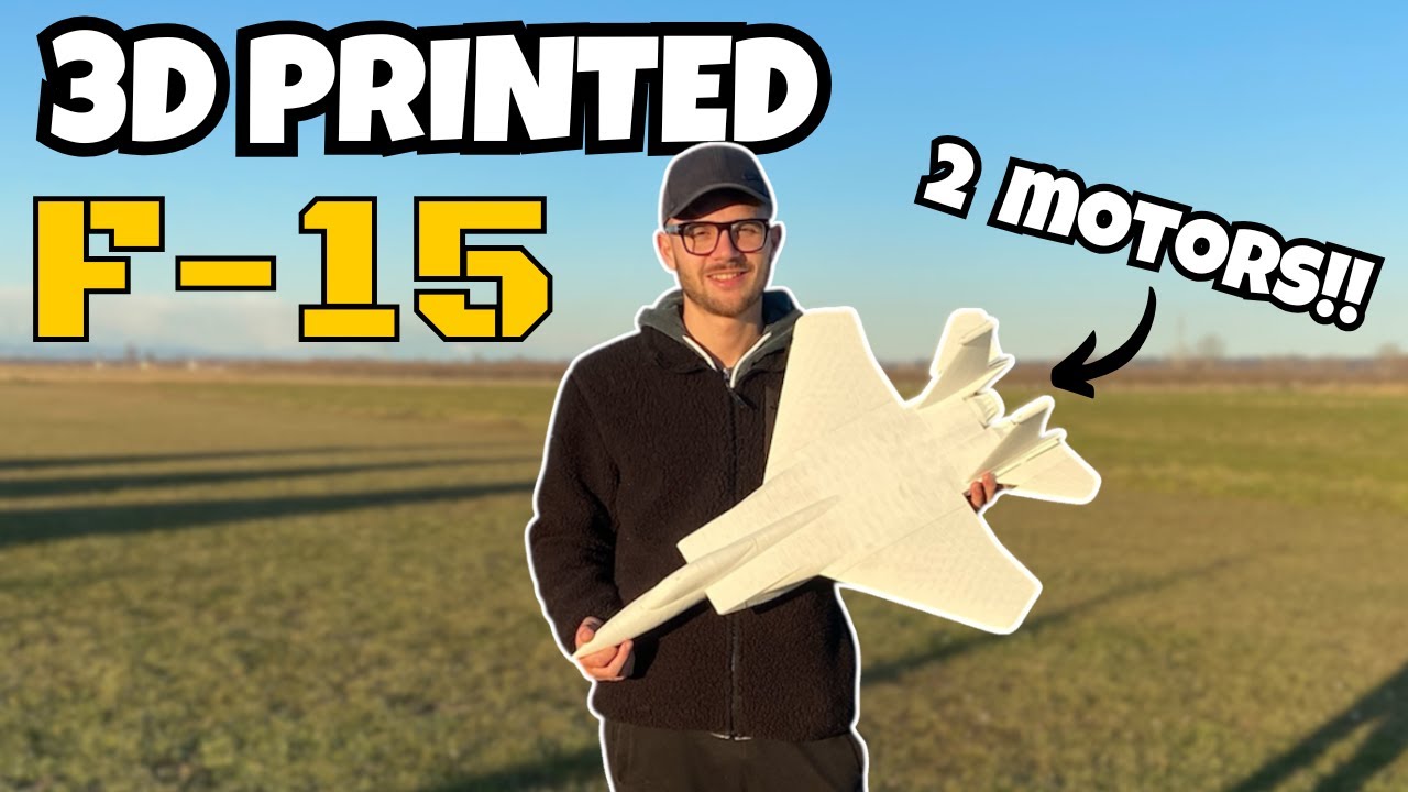 I Designed and 3D-Printed an Amazing Flying F-15 Jet! Twin 40mm EDF Power
