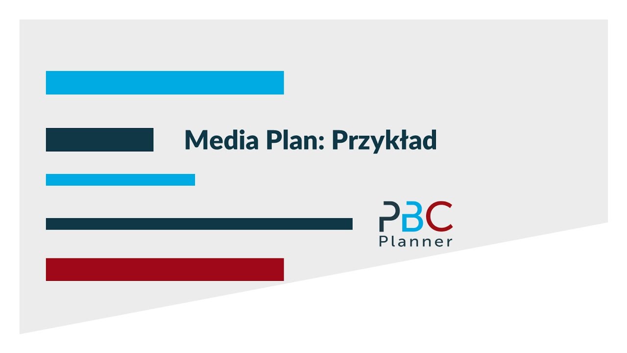 Media Plan: Przykład l PBC Planner