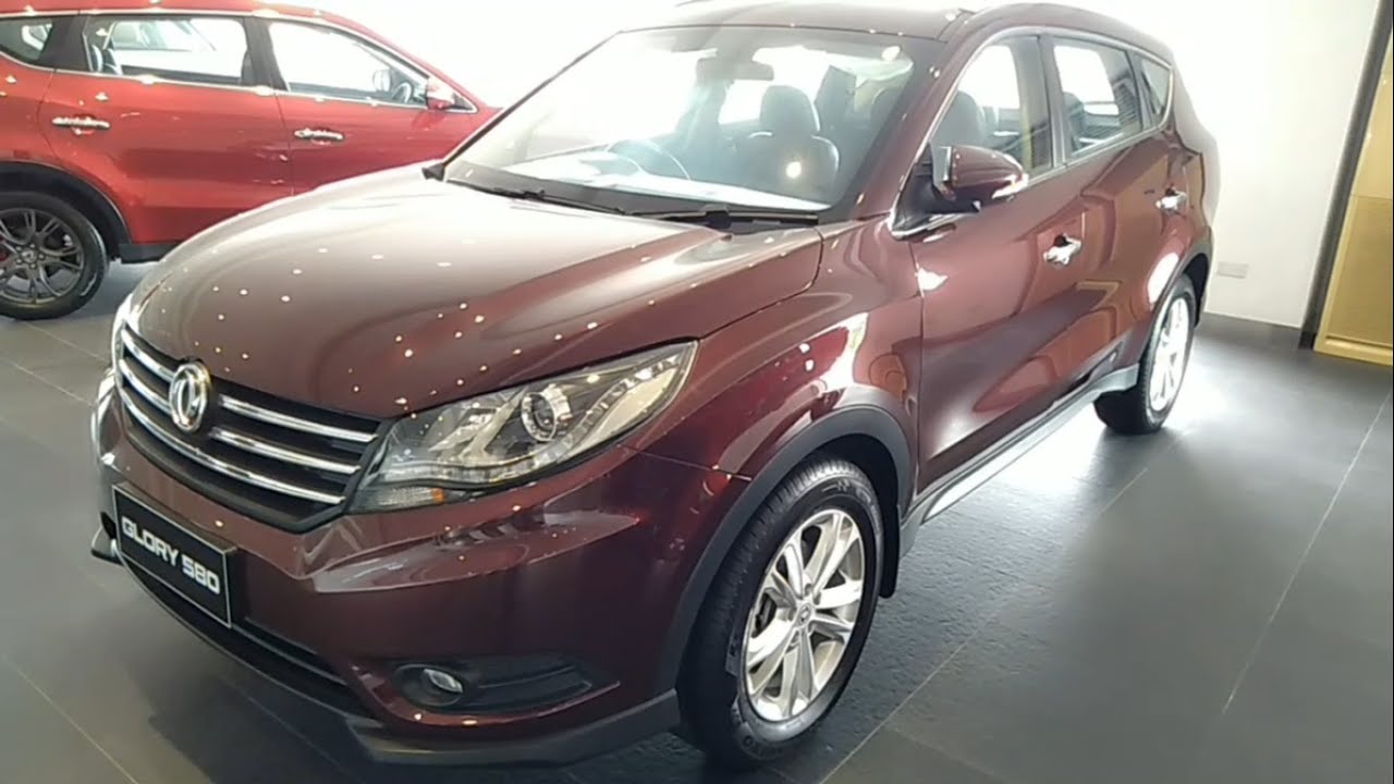 DFSK Glory 580 (Dongfeng Fengguang 580) 1.5T CVT maroon walkaround exterior and interior (Brunei)