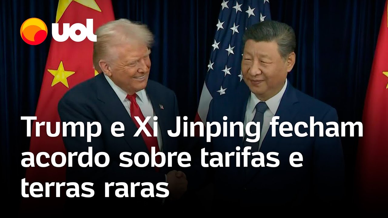 Trump e Xi Jinping fecham acordos tarif&aacute;rios entre EUA e China e de fornecimento de terras raras