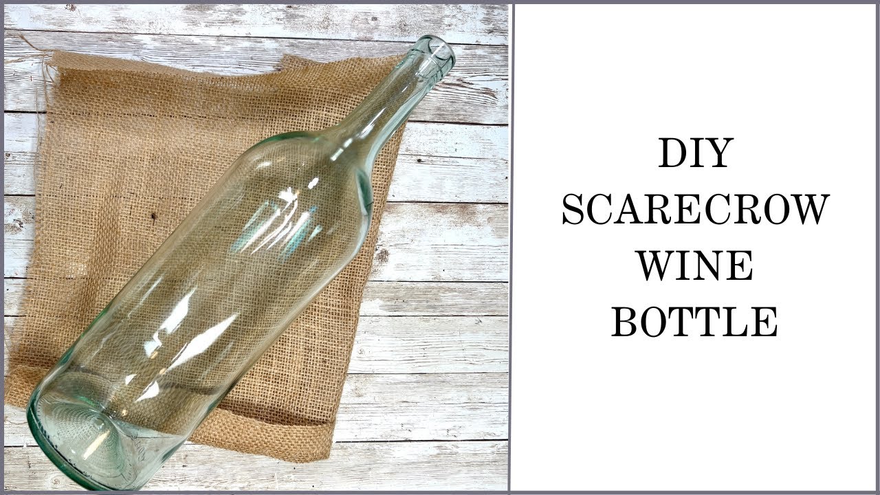 Бутылка вина в виде пугала своими руками || Поделки из переработанных материалов || Осенний декор