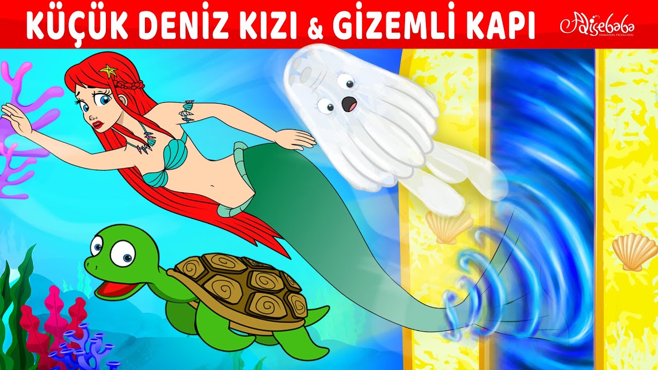 K&uuml;&ccedil;&uuml;k Deniz Kızı Aria ve Gizemli Kapı | Adisebaba Masallar