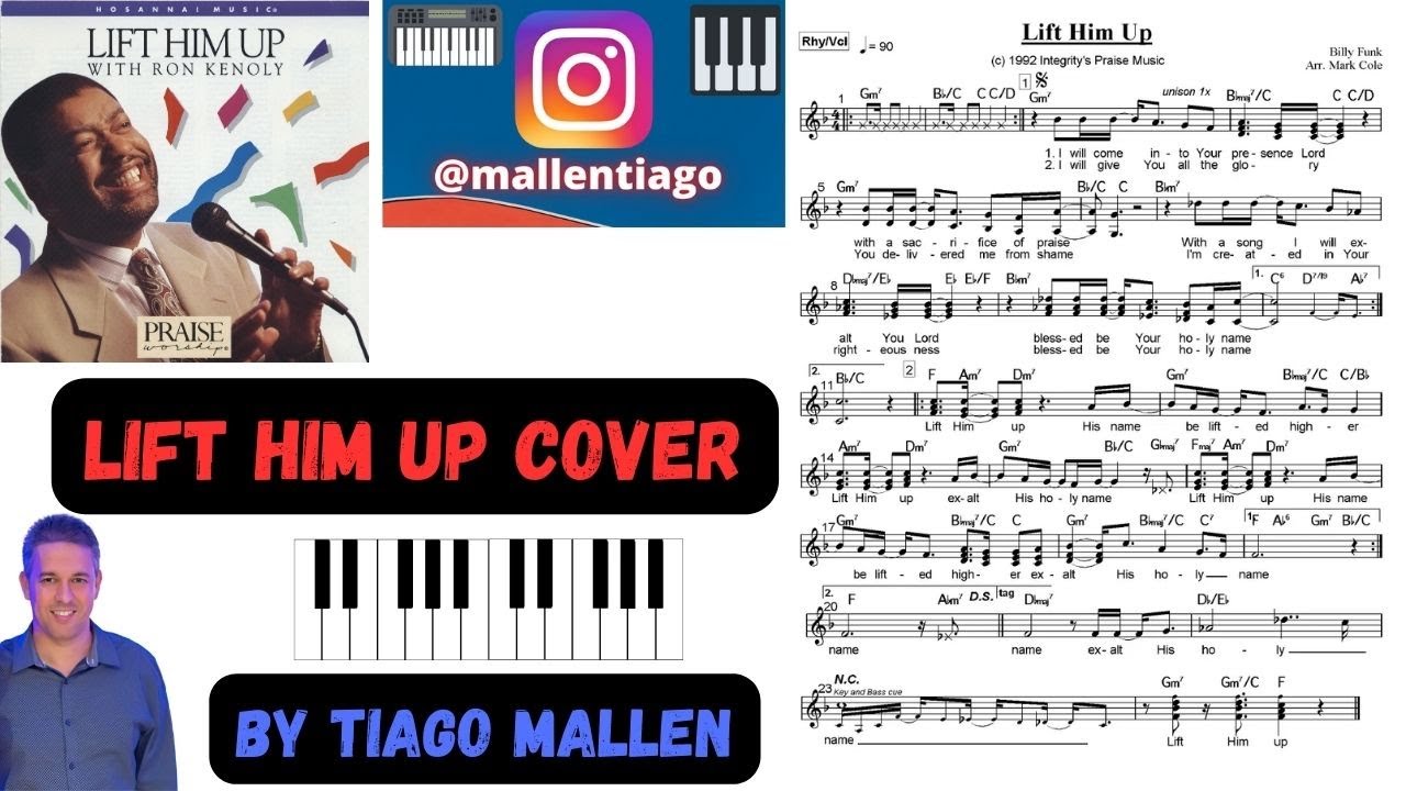 Lift Him Up (Exaltai) Ron Kenoly (COVER) by TIAGO MALLEN #ronkenoly #tecladista #teclado #eps