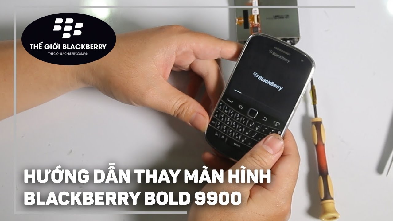 Hướng dẫn thay màn hình BlacBerry Bold 9900, 9930 chính hãng