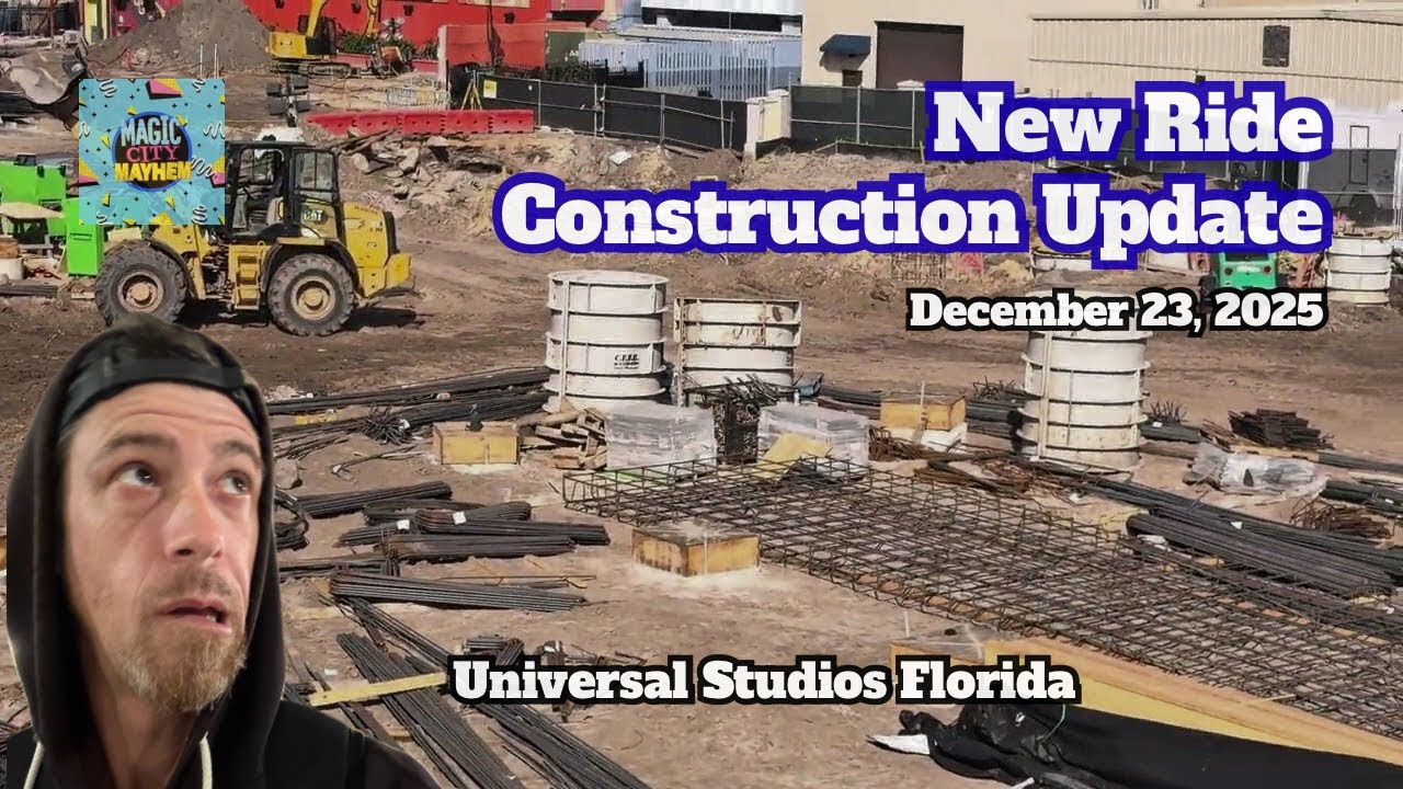 New Ride Construction Update from Universal Studios Florida - December 23 2025