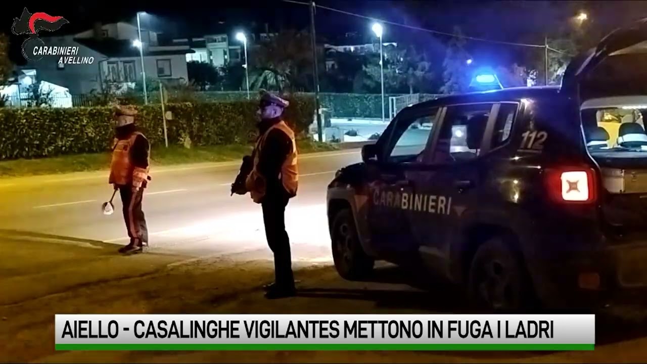 Aiello del Sabato. Casalinghe vigilantes mettono in fuga i ladri