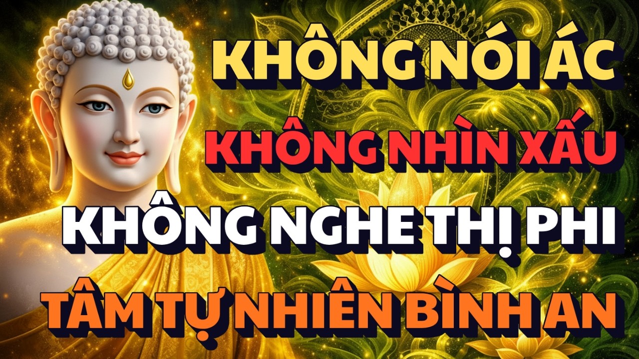KHÔNG NÓI ÁC - KHÔNG NHÌN XẤU - KHÔNG NGHE THỊ PHI | NGHE LỜI PHẬT DẠY TÂM TỰ NHIÊN BÌNH AN