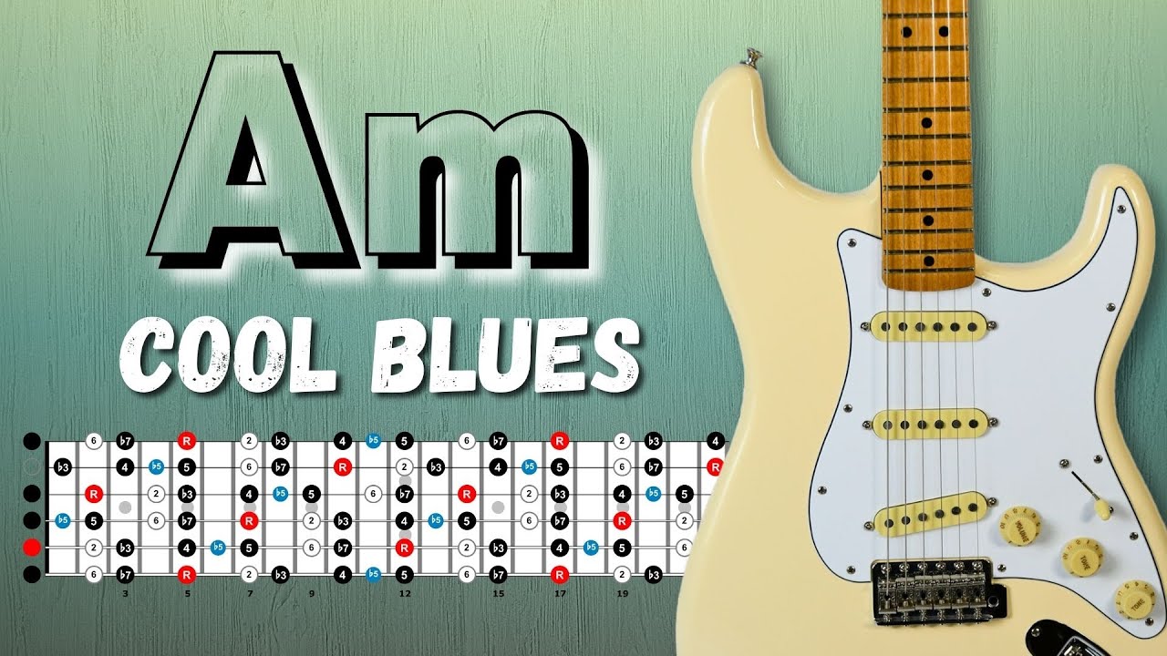 Cool BLUES Guitar Backing Track in Am