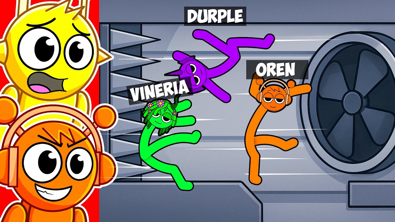 Реакция на SPRUNKI STICKMEN против FACTORY!
